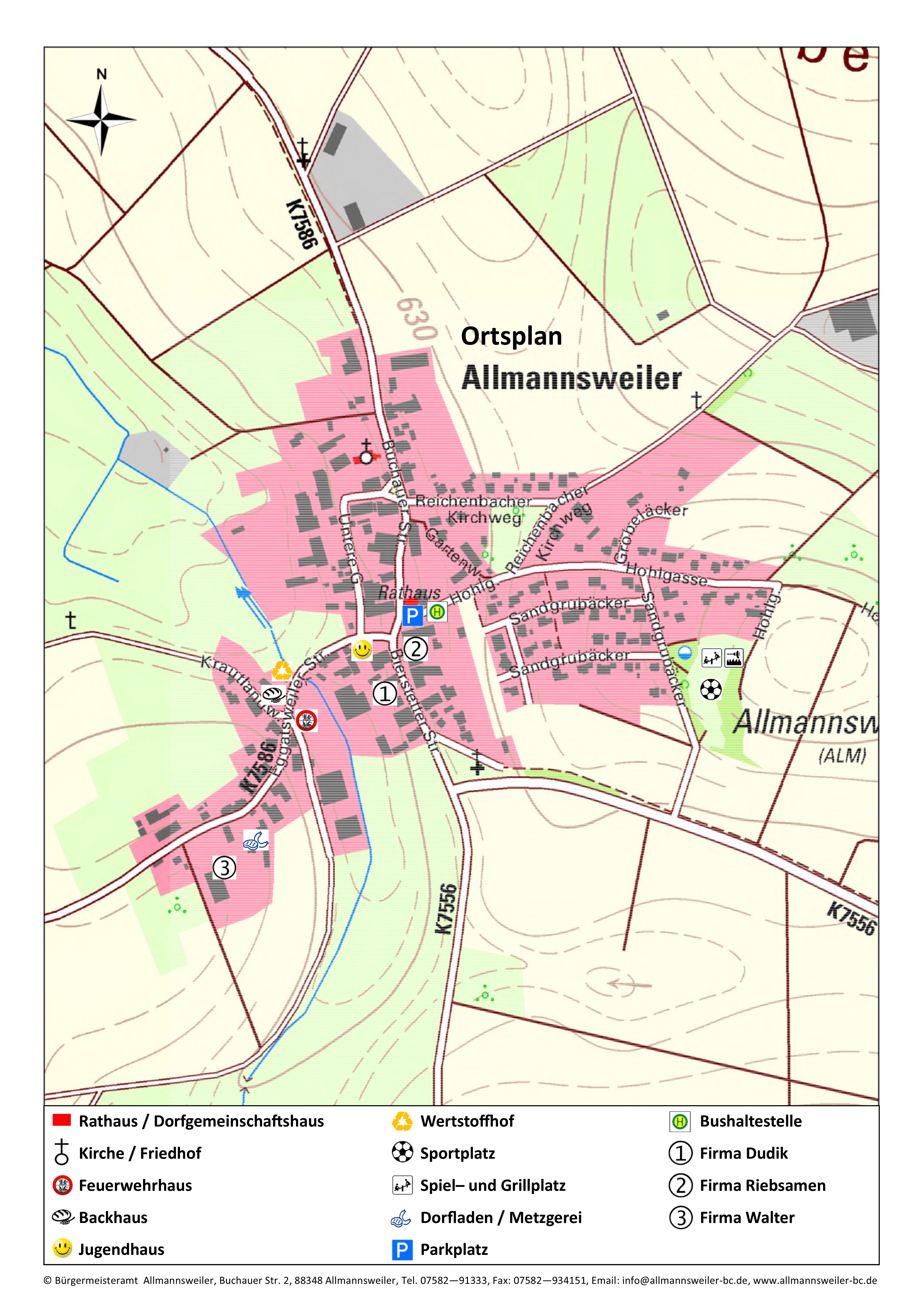 Ortsplan Allmannsweiler