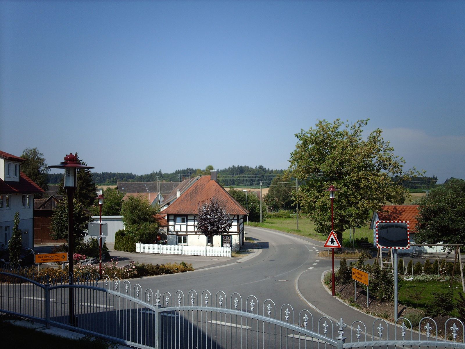 Kreuzung in Allmannsweiler