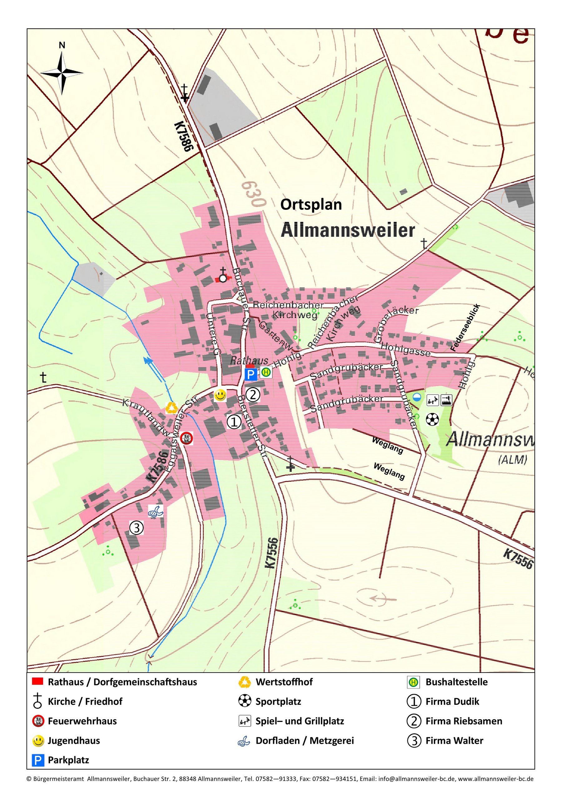Ortsplan Allmannsweiler